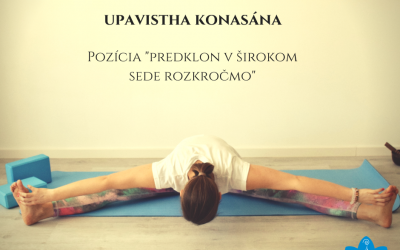 Upavistha Konasána, predklon v širokom sede rozkročmo
